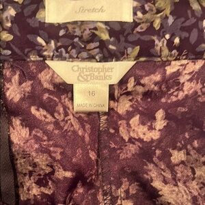 Christopher & Banks Floral Skirt ladies size 16